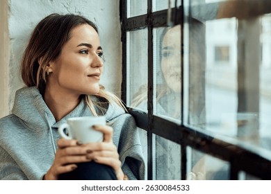 Woman in thoughtful introspection during therapy